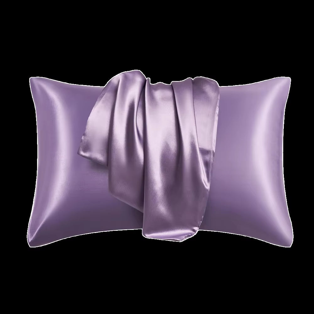 Pillowcase Silk Pillow Cover Silky Satin Hair Beauty Pillow Case Comfortable Pillow Case Home Decor Wholestandard/Queen 1PC