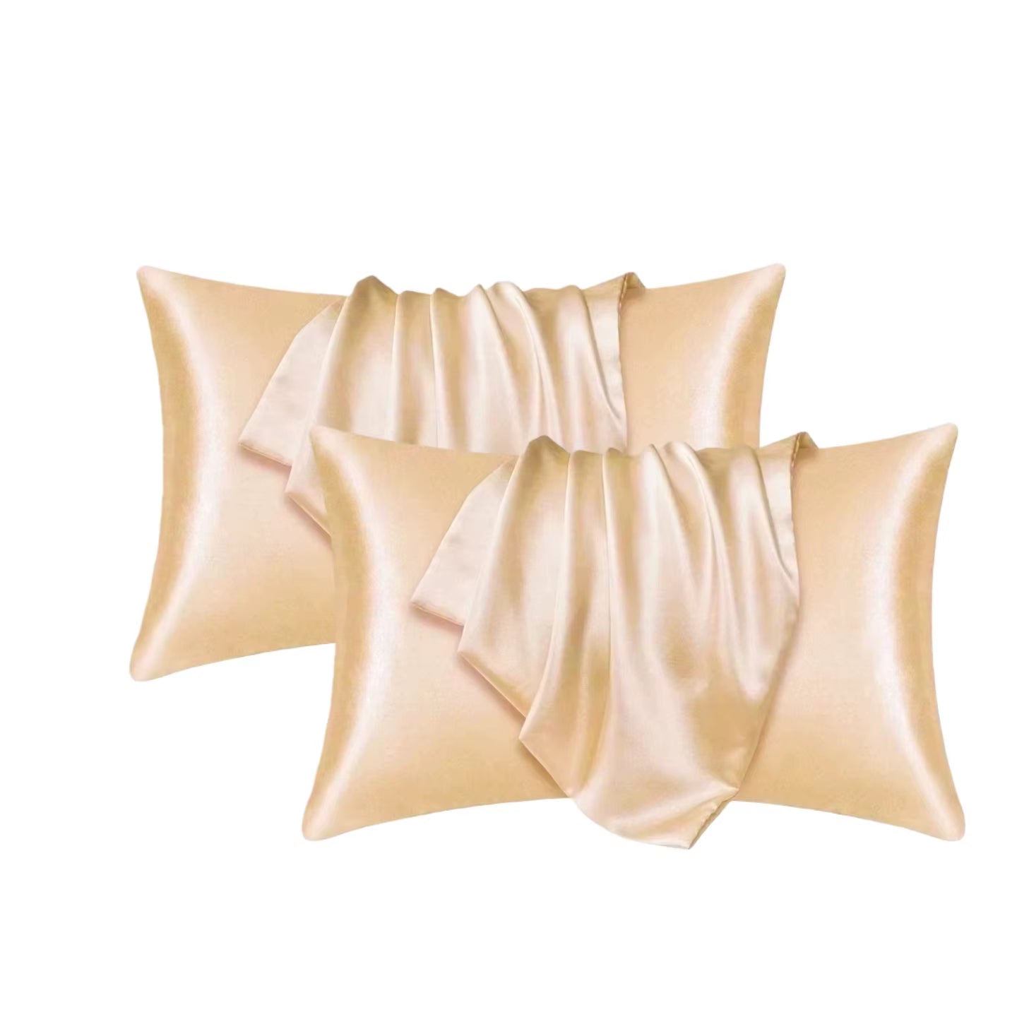 Pillowcase Silk Pillow Cover Silky Satin Hair Beauty Pillow Case Comfortable Pillow Case Home Decor Wholestandard/Queen 1PC