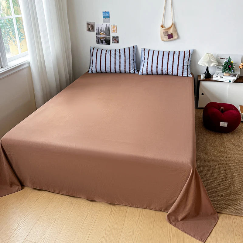 Stripe Series Soft Bedding Set Colorful Duvet Cover Pillowcases Flat Sheets Comforter Sets 