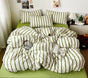 Stripe Series Soft Bedding Set Colorful Duvet Cover Pillowcases Flat Sheets Comforter Sets 