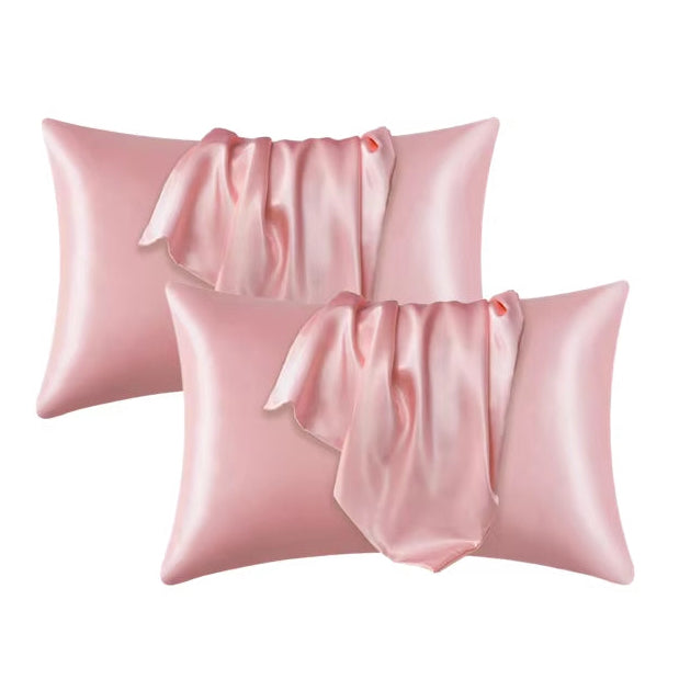 Pillowcase Silk Pillow Cover Silky Satin Hair Beauty Pillow Case Comfortable Pillow Case Home Decor Wholestandard/Queen 1PC