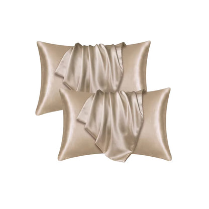 Pillowcase Silk Pillow Cover Silky Satin Hair Beauty Pillow Case Comfortable Pillow Case Home Decor Wholestandard/Queen 1PC