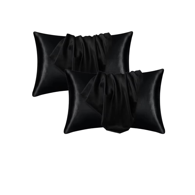 Pillowcase Silk Pillow Cover Silky Satin Hair Beauty Pillow Case Comfortable Pillow Case Home Decor Wholestandard/Queen 1PC