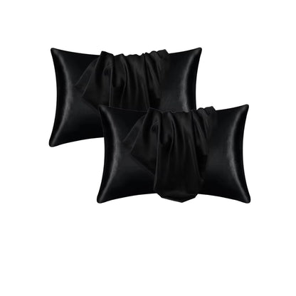 Pillowcase Silk Pillow Cover Silky Satin Hair Beauty Pillow Case Comfortable Pillow Case Home Decor Wholestandard/Queen 1PC