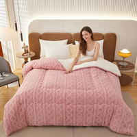 Lamb Fleece Quilt Weighted Comfortable Core Blanket
